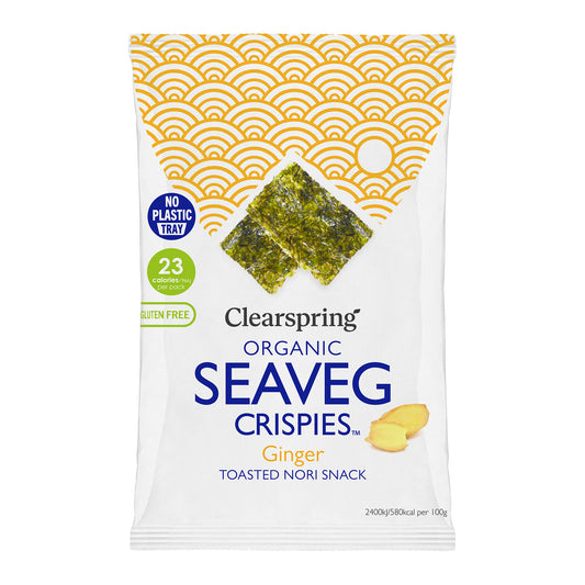 Clearspring Seaveg Crispies Ginger 4g
