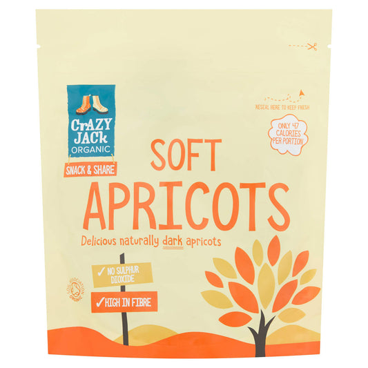 Crazy Jack Organic Soft Ready to Eat Apricots 200g