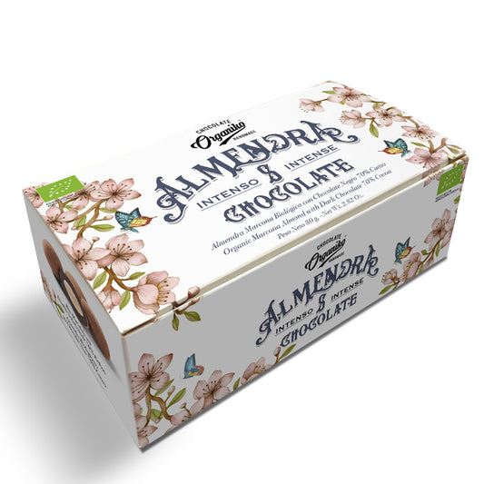 Chocolat Organiko Marcona Almond with Dark chocolate 70% cocoa 80g