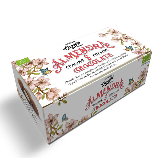 Chocolat Organiko Marcona Almond with Milk chocolate Praliné. 80g