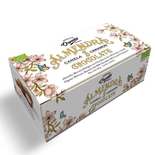Chocolat Organiko Marcona Almond with Milk chocolate and cinnamon 80g