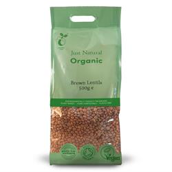 Just Natural Brown Lentils 500g