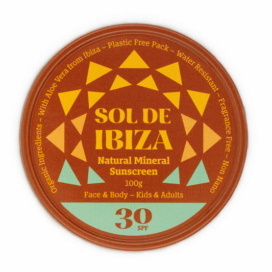 Sol de Ibiza Face & Body Plastic Free Tin SPF30 100g