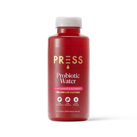 PRESS Healthfoods Pomegranate & Raspberry Probiotic Water 400ml