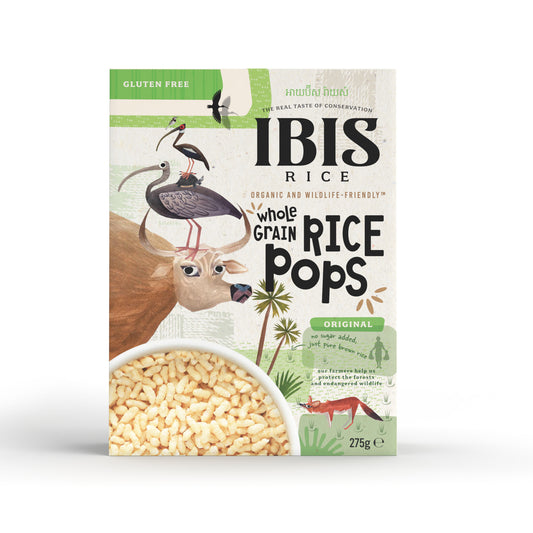 Ibis Organic Wholegrain Rice Pops Natural 275g