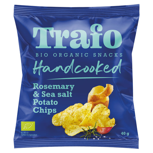 Trafo Handcooked Rosemary & Sea Salt Potato Chips 40g