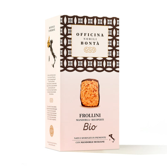 Organic Officina Nobili Bonta Chocolate Covered Almond Biscuit 180g (Box) 180g