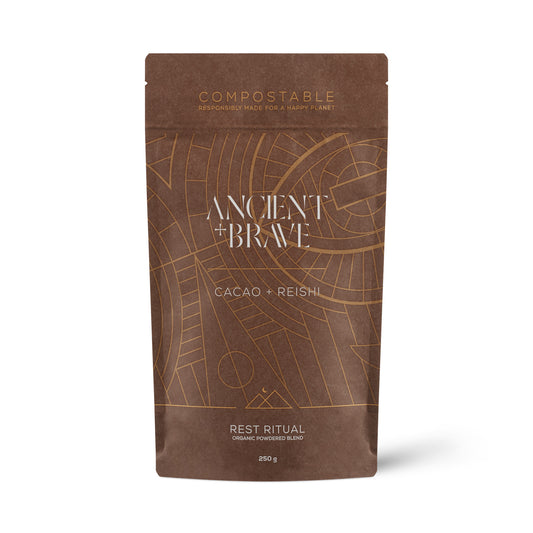 Ancient + Brave Cacao + Reishi Pouch 250g