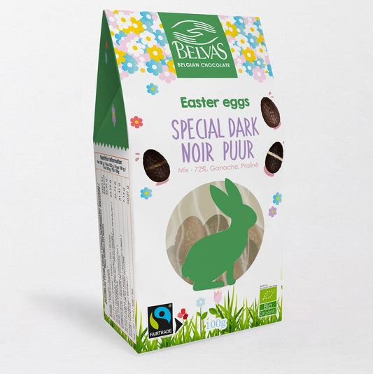 Belvas Chocolate Easter Eggs Special Dark Mix 100g