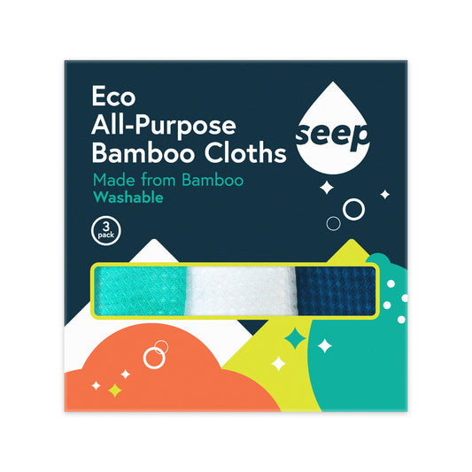 Seep Eco Bamboo All Purpose Cloth 3 pack