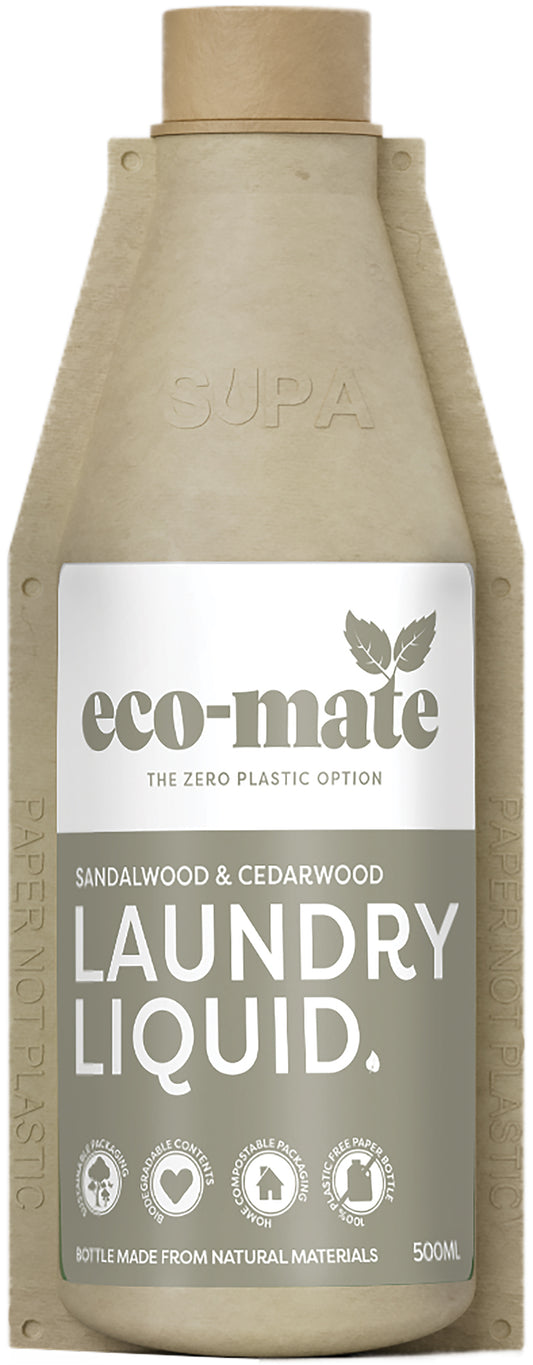 eco-mate Sandalwood & Cedarwood Non-Bio Laundry Liquid 500ml