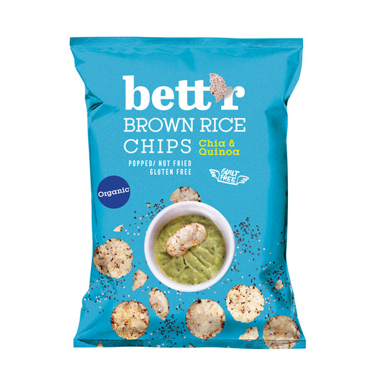 Bett’r Brown Rice Chips Chia & Quinoa 60g