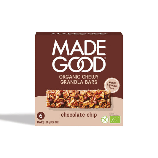 "MadeGood Granola Bar, Chocolate Chip" 6x24g