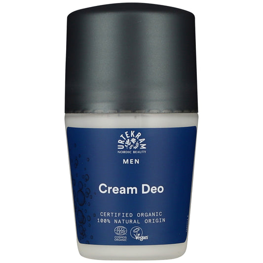 Urtekram Men's Cream Deodorant with Zinc Salts for protection 50ml