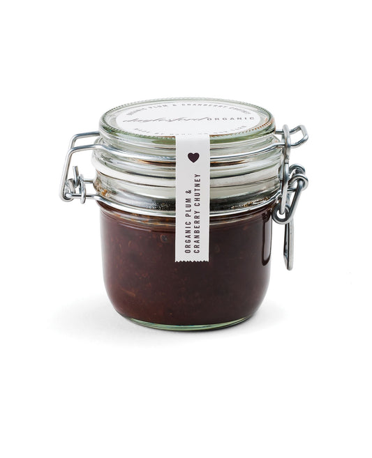 Da+AD19:AN21ylesford Organic Plum & Cranberry Chutney 227g