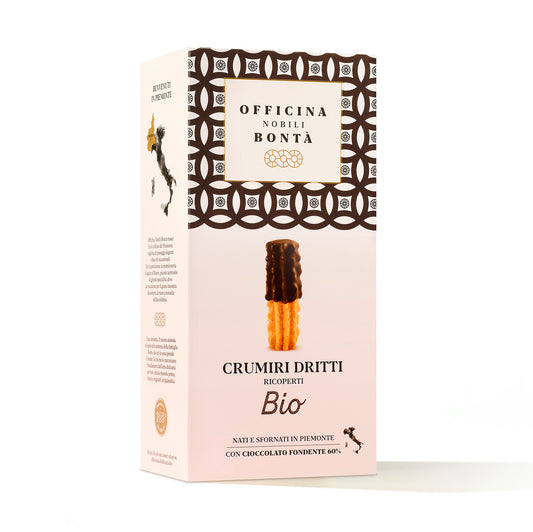 Organic Officina Nobili Bonta Chocolate Covered Crumiri Biscuits 170g (Box) 170g