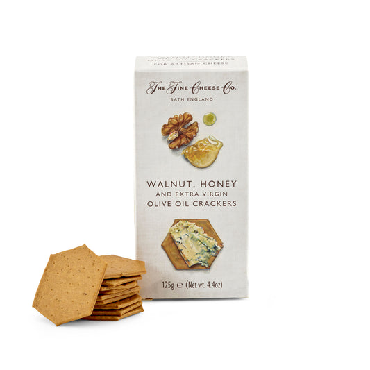 The Fine Cheese Co. Walnut, Honey & Extra Virgin Olive Oil Crackers 125g