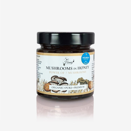 Honey Heaven Organic Mushrooms in Honey 300g