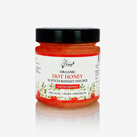 Honey Heaven Organic Hot Honey Infused with Scotch Bonnet 300g