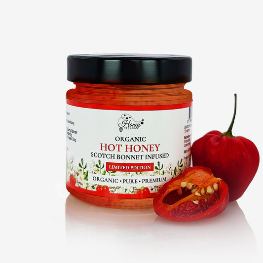 Honey Heaven Organic Hot Honey Infused with Scotch Bonnet 300g