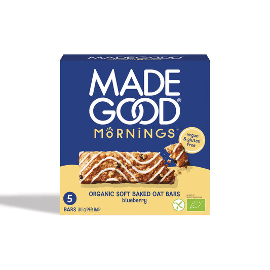 MadeGood Morning Bars, Blueberry 5x30g