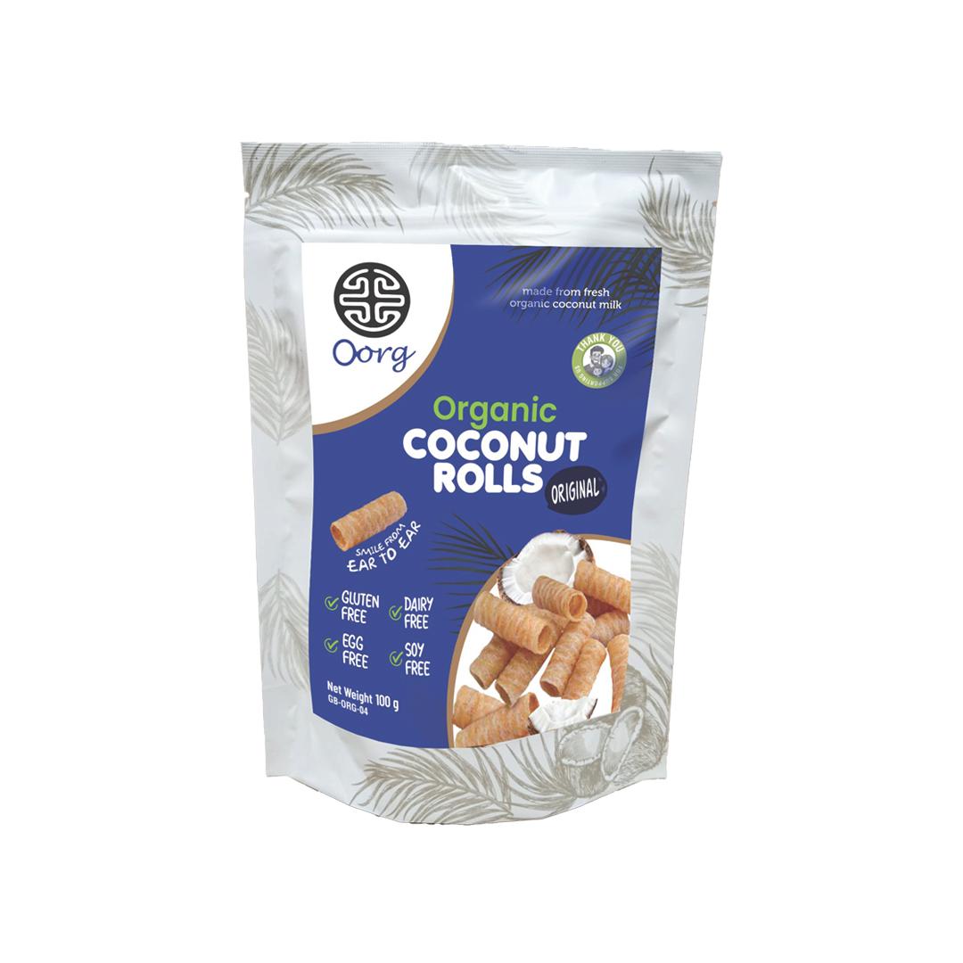 OORG Coconut Rolls - Original 100g | Planet Organic