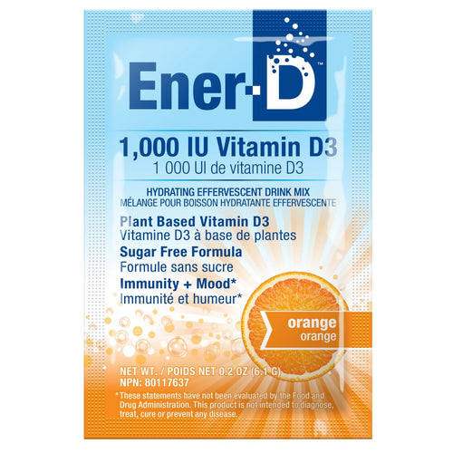 Ener-D Vit D3 1000IU Sugar Free Drink Mix - Orange 6.1g