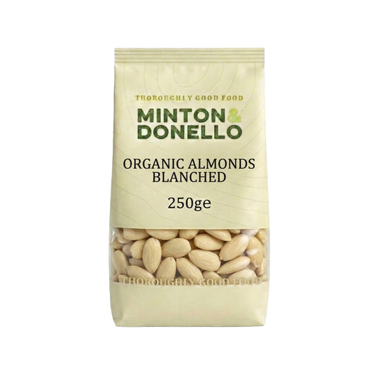 Minton & Donello Organic Almonds Blanched 250g