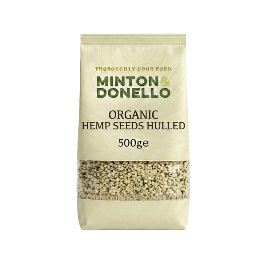 Minton & Donello Organic Hemp Seeds Hulled 500g