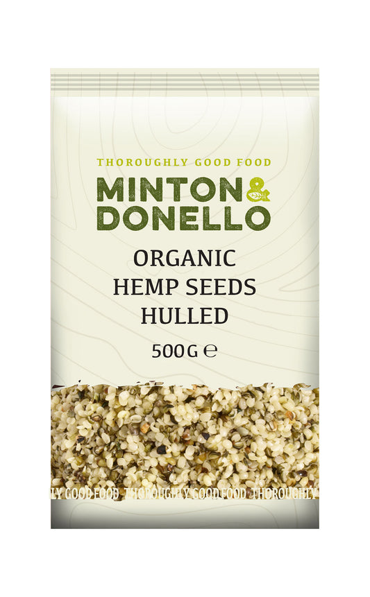 Minton & Donello Organic Hemp Seeds Hulled 500g