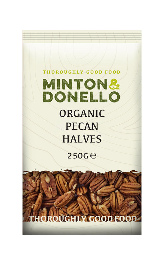 Minton & Donello Organic Pecan Halves 250g