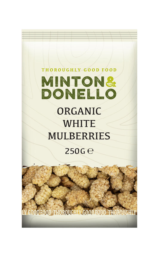 Minton & Donello Organic White Mulberries 250g