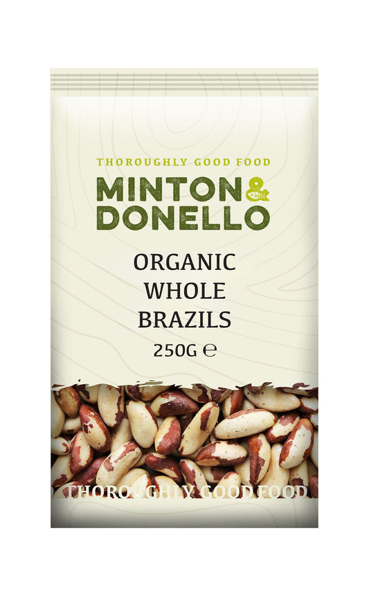 Minton & Donello Organic Whole Brazils 250g