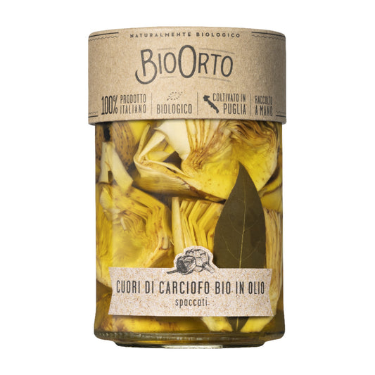 Organic Bio Orto Artichoke Hearts in Extra Virgin Olive Oil 350g