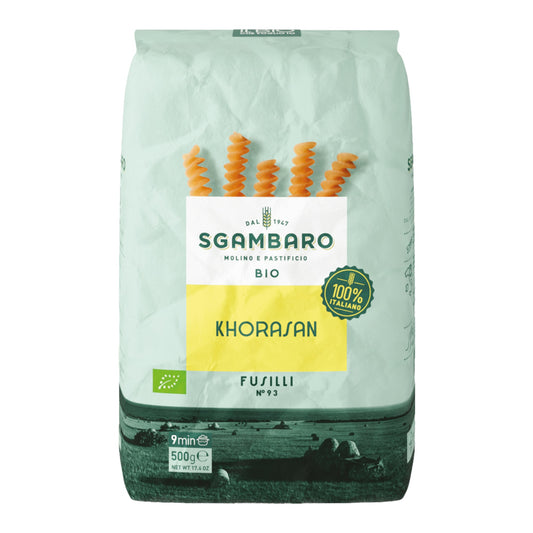 Pasta Sgambaro Organic Khorasan Fusilli Pasta 500g