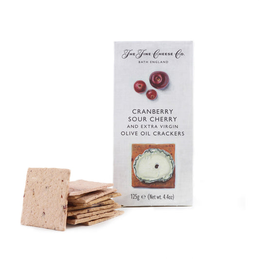 The Fine Cheese Co. Cranberry, Sour Cherry & Extra Virgin Olive Oil Crackers 125g
