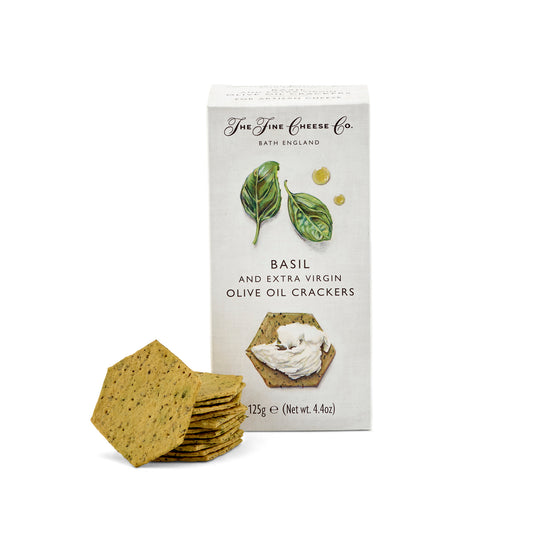 The Fine Cheese Co. Basil & Extra Virgin Olive Oil Crackers 125g
