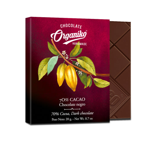 Chocolat Organiko Dark chocolate 70% cocoa 20g