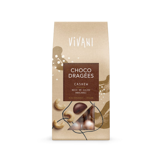 Vivani Choco Dragées Cashew 75g