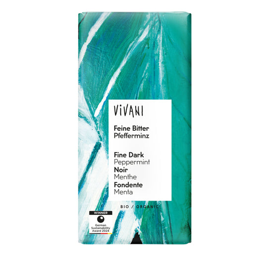 Vivani Fine Dark Peppermint 100g