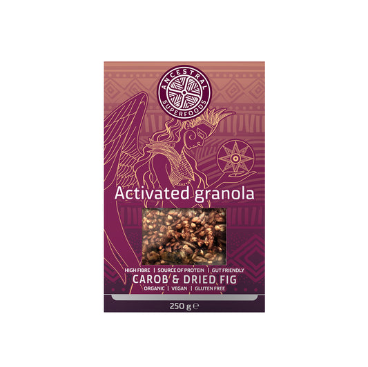 Ancestral Superfoods Activated Granola Carob and Dried Fig 250g