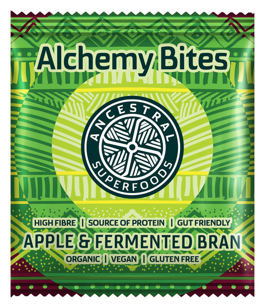 Ancestral Superfoods Alchemy Bites Apple and Fermented Bran 40g