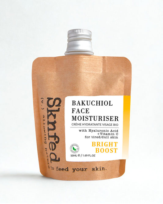 Sknfed Organic Bakuchiol Face Moisturiser - Bright Boost - Mini 15g