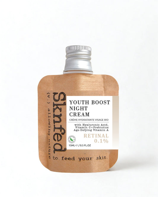 Sknfed Organic Retinal Night Cream - Youth Boost - Mini 15g