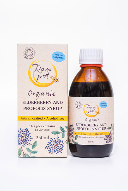 Raw Pot Elderberry and Propolis Syrup 250ml