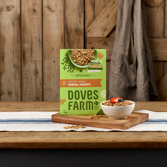 Doves Farm Organic Ancient Grain Cereal Hoops 300g