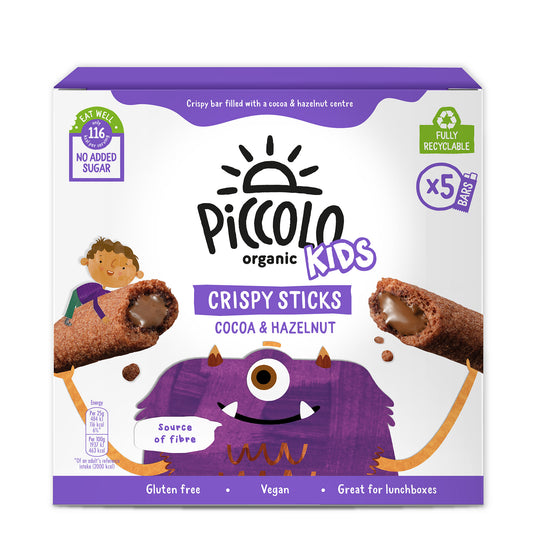 Piccolo Cocoa & Hazelnut Crispy Sticks 5x25g