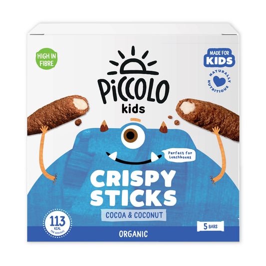 Piccolo Cocoa & Coconut Crispy Sticks 5x25g