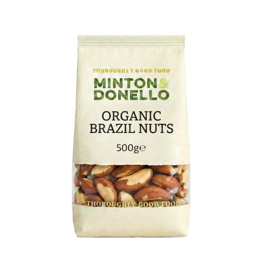 Minton & Donello Organic Whole Brazils 500g