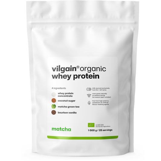 Vilgain Organic Whey Protein - Matcha 1000g